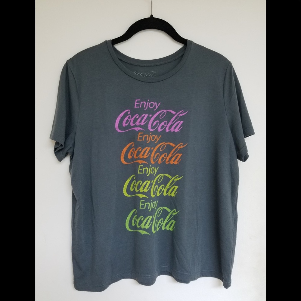 PRICE DROP!! COCA-COLA by DOE Neon Logo Tee LARGE